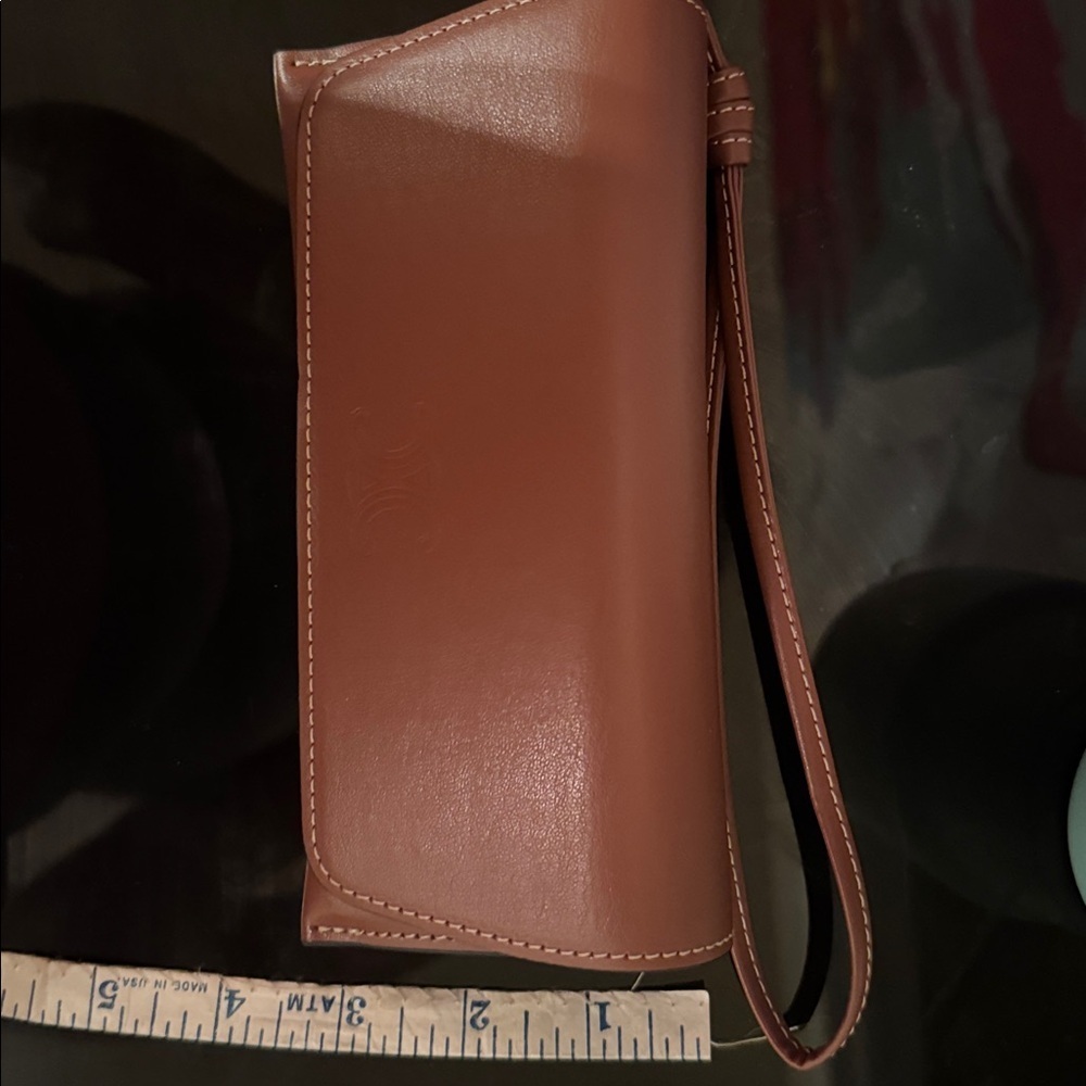 Celine Brown Leather Wristlet - Picture 5 of 5